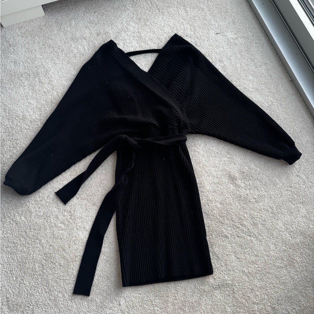 Sweater Dress - Off Shoulder Size S